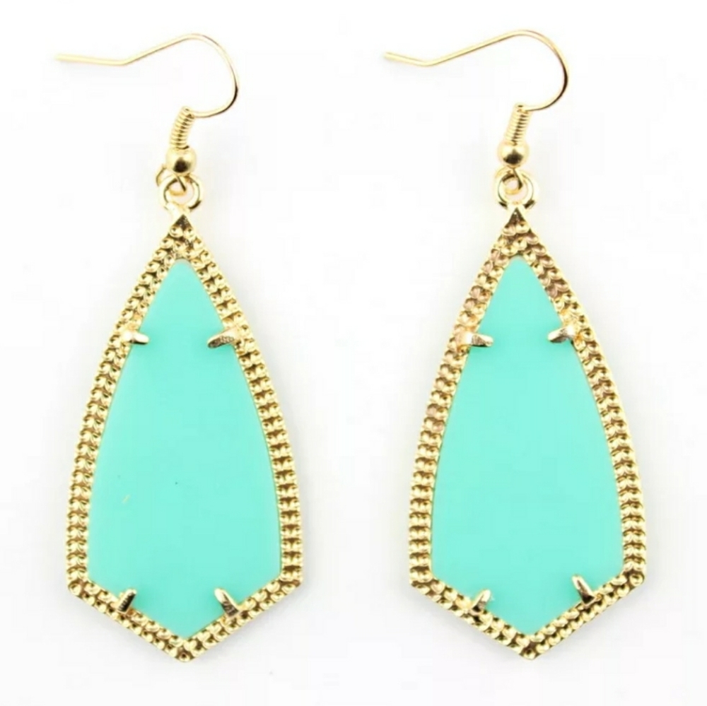 BLUE TEARDROP EARRINGS